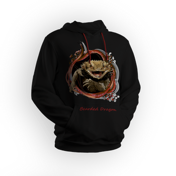 Bluza męska/unisex z kapturem agama Bearded Dragon