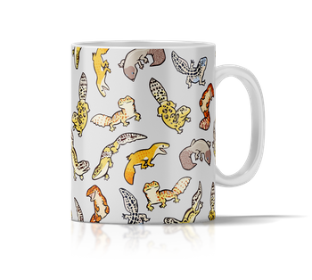 Kubek ceramiczny gekony