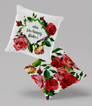 Poduszka welur dla Babci 40x40 cm