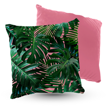 Poduszka welur liście monstery 40x40 cm