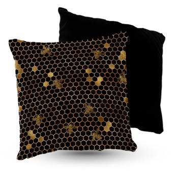 Poduszka welur plaster miodu 40x40 cm