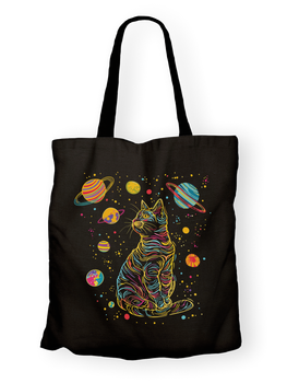 Torba bawełniana z nadrukiem koci wszechświat