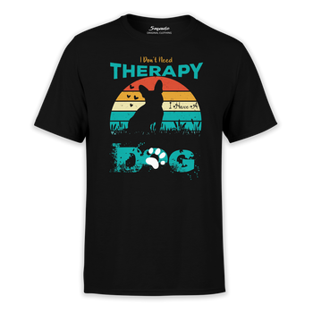 Koszulka z nadrukiem "Nie potrzebuję terapii mam psa"