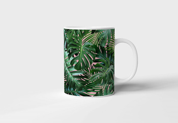 Kubek ceramiczny liście monstery