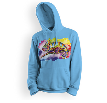 Bluza dziecięca z kapturem kameleon