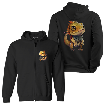 Bluza dziecięca rozpinana z kapturem agama brodata