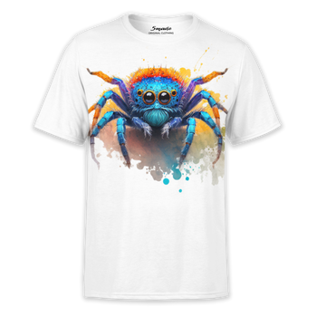 Koszulka z nadrukiem kolorowy pająk Skakun