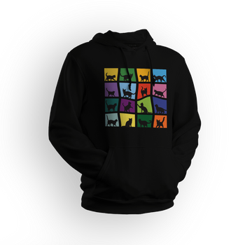 Bluza męska/unisex z kapturem kocia drużyna
