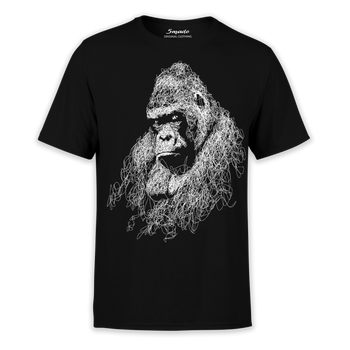 Koszulka z nadrukiem szkice goryl