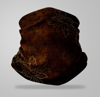 Komin wielofunkcyjny bezszwowy wzór abstrakcyjny vintage