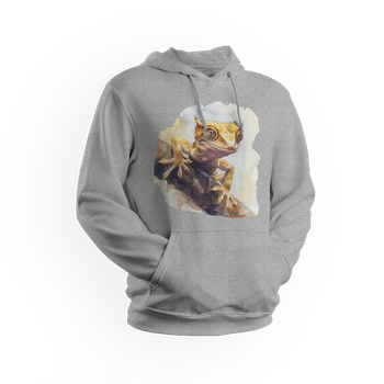 Bluza męska/unisex z kapturem gekon orzęsiony