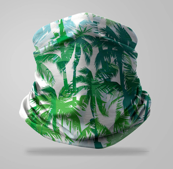 Komin wielofunkcyjny bezszwowy palmy