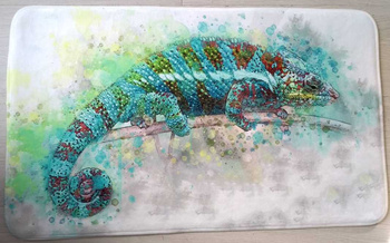 Dywanik 45x75 cm z grafiką kameleon