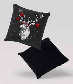 Poduszka welur jeleń 40x40 cm