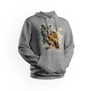 Bluza męska/unisex z kapturem sowa