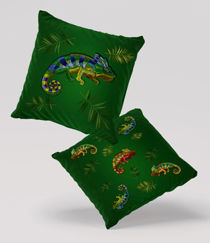 Poduszka welur kameleony 40x40 cm