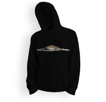 Bluza dziecięca z kapturem kieszeń na kota