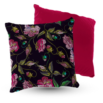 Poduszka welur róże 40x40 cm