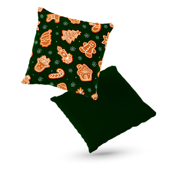 Poduszka welur piernikowe święta 40x40 cm 40x40 cm