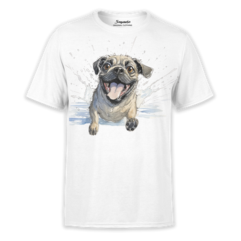 Koszulka wesoły pies Mops