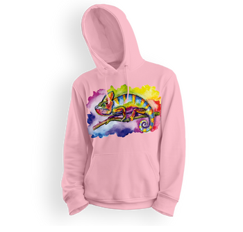 Bluza dziecięca z kapturem kameleon