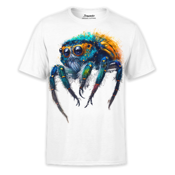 Koszulka z nadrukiem kolorowy pająk Skakun