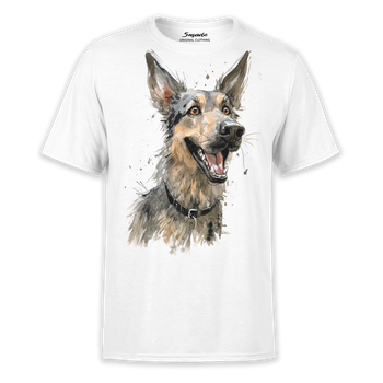 Koszulka wesoły pies Owczarek niemiecki