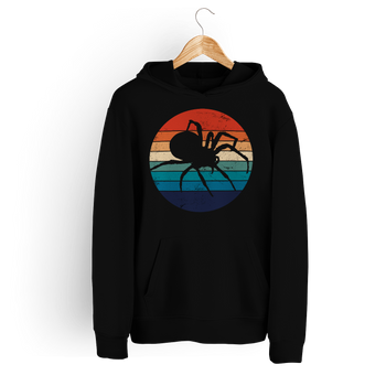 Bluza damska z kapturem pająk retro