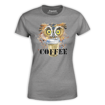 Koszulka damska COFFEE sowa i kawa