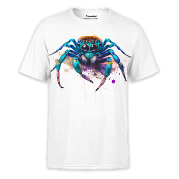 Koszulka z nadrukiem kolorowy pająk Skakun