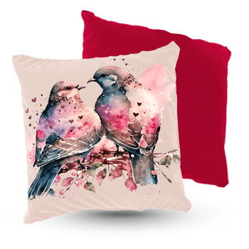 Poduszka welur gołąbki 40x40 cm