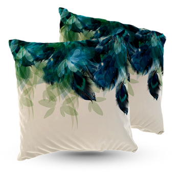 Poduszka welur pióra 40x40 cm