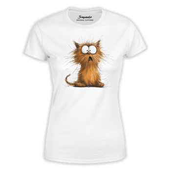 Koszulka damska zdziwiony kot