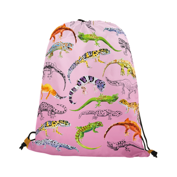 Worko-plecak jaszczurki różowy