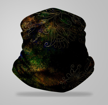 Komin wielofunkcyjny bezszwowy wzór abstrakcyjny vintage