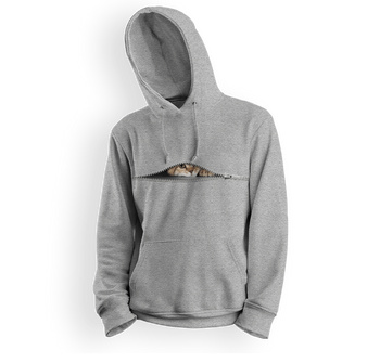 Bluza dziecięca z kapturem kieszeń na kota