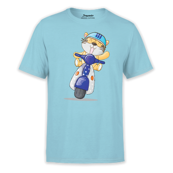 Koszulka dziecięca tygrysek na skuterze