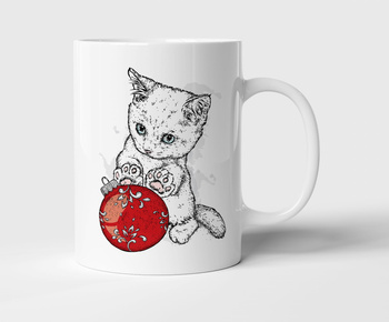 Kubek ceramiczny święta kot