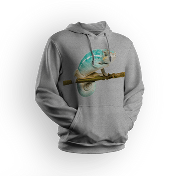 Bluza męska/unisex z kapturem kameleon
