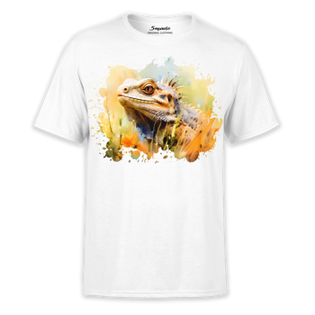 Koszulka z nadrukiem agama brodata