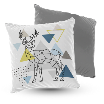 Poduszka welur jeleń– styl skandynawski 40×40 cm
