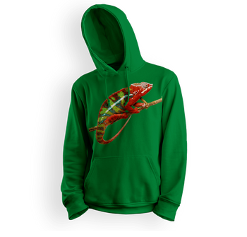 Bluza dziecięca z kapturem kameleon