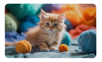 Dywanik 45x75 cm z grafiką słodki kociak