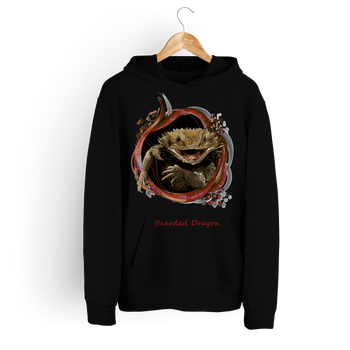 Bluza damska z kapturem agama Bearded Dragon