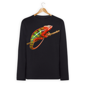 Koszulka dziecięca długi rękaw kameleon