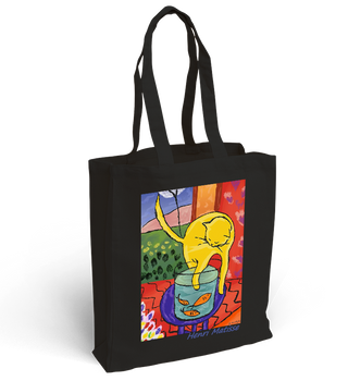 Torba bawełniana z nadrukiem Henri Matisse kot ze złotą rybką