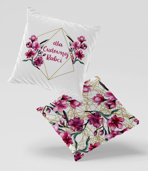 Poduszka welur dla Babci 40x40 cm