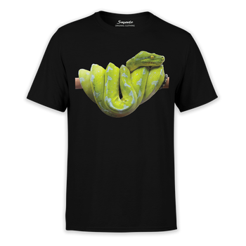 Koszulka dziecięca wąż pyton zielony