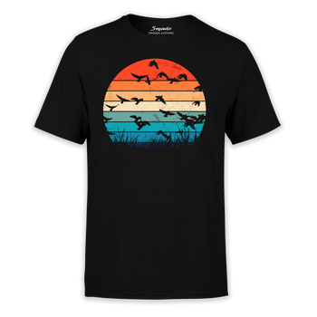 Koszulka z nadrukiem ptaki vintage