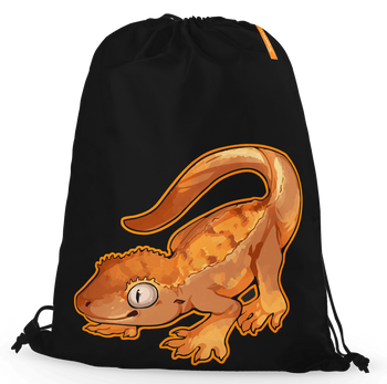 Worko-plecak gekon orzęsiony czarny